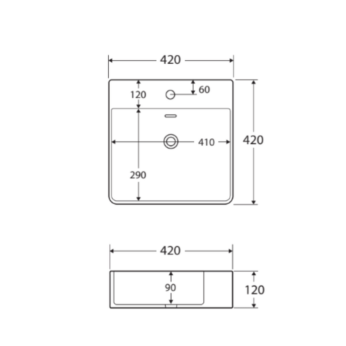 Fienza Petra Mini Above Counter Basin-RB2177-blue-leaf-bathware