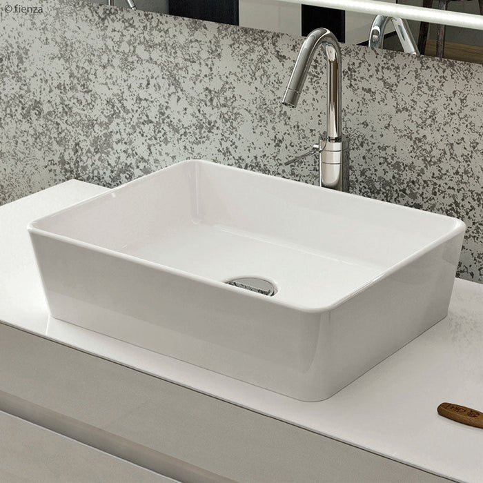 Fienza RAK Feeling Rectangular Above Counter Basin-606200W-blue-leaf-bathware