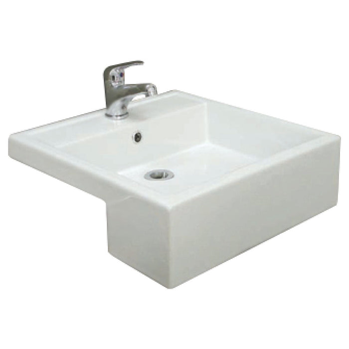 Fienza Rak Nova Semi-Recessed Basin-blue-leaf-bathware