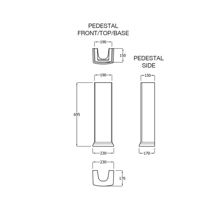 Fienza Rak Washington Pedestal Basin-blue-leaf-bathware