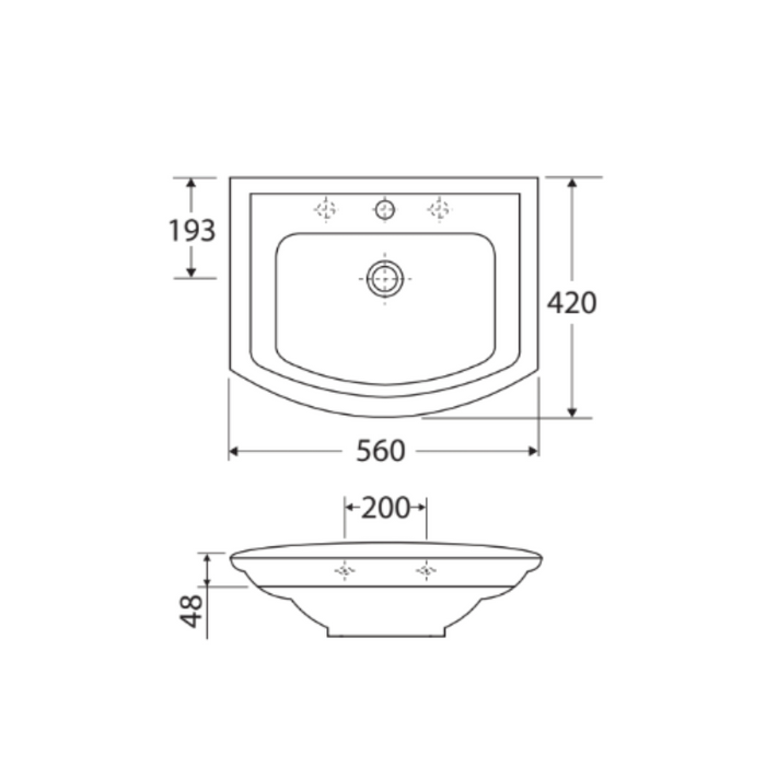 Fienza Rak Washington Wall-Hung Basin-blue-leaf-bathware
