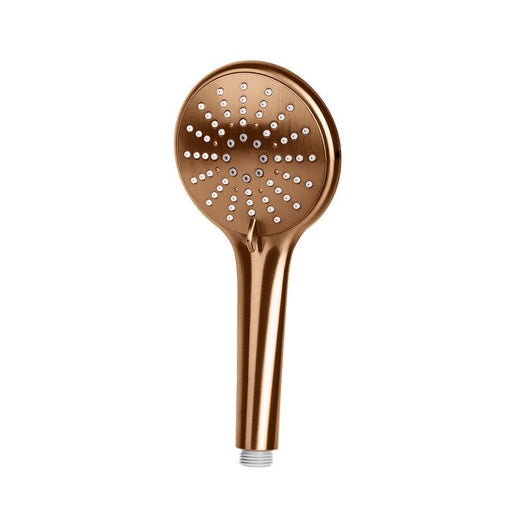 Meir Round Hand Shower Three-Function - Lustre Bronze-blue-leaf-bathware
