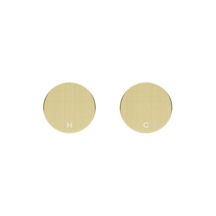 Meir Circular Wall Taps - PVD Tiger Bronze-blue-leaf-bathware
