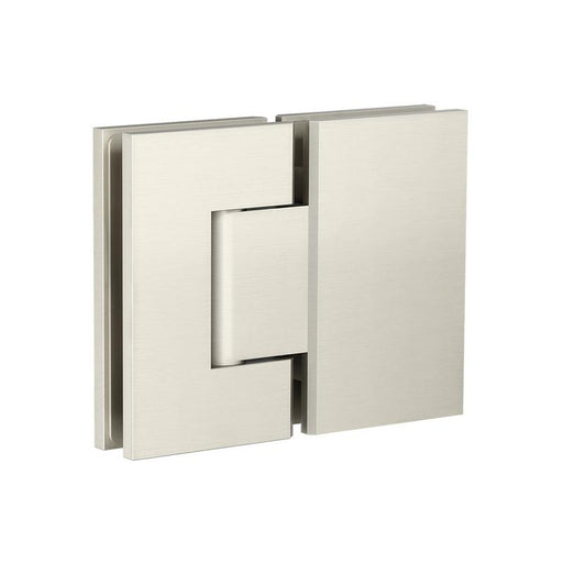 Meir Glass to Glass Shower Door Hinge - PVD Brushed Nickel-blue-leaf-bathware