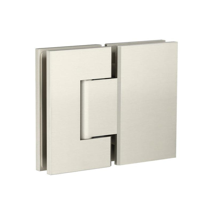 Meir Glass to Glass Shower Door Hinge - PVD Brushed Nickel-blue-leaf-bathware