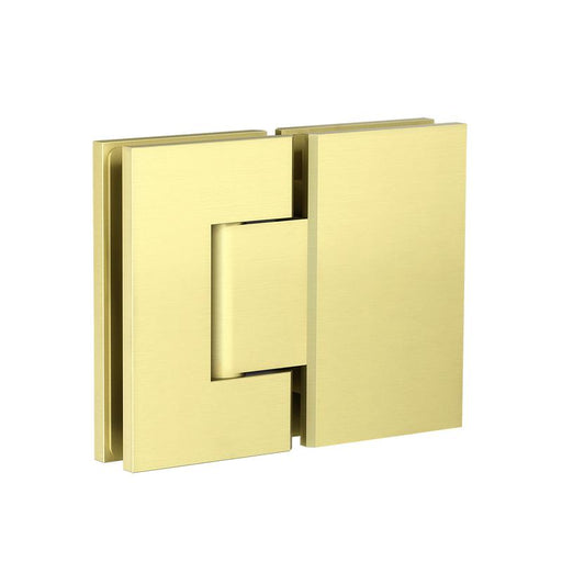 Meir Glass to Glass Shower Door Hinge - PVD Tiger Bronze-blue-leaf-bathware
