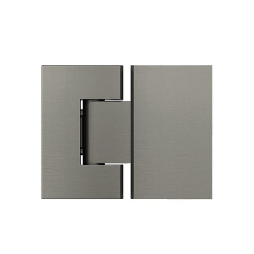 Meir Glass to Glass Shower Door Hinge - Shadow Gunmetal-blue-leaf-bathware