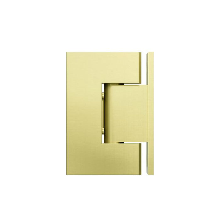 Meir Glass to Wall Shower Door Hinge - PVD Tiger Bronze-blue-leaf-bathware