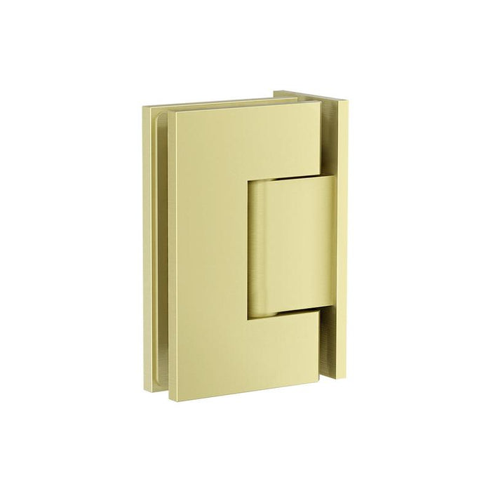 Meir Glass to Wall Shower Door Hinge - PVD Tiger Bronze-blue-leaf-bathware