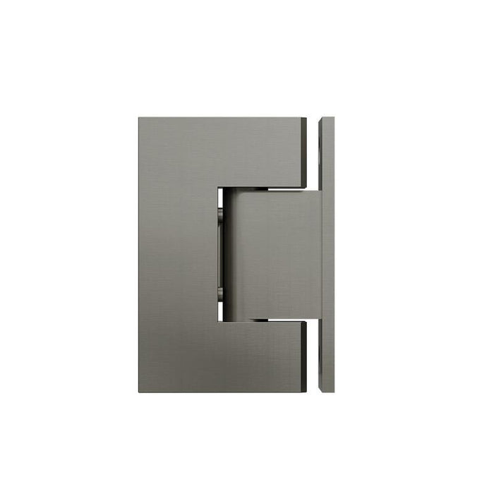 Meir Glass to Wall Shower Door Hinge - Shadow Gunmetal-blue-leaf-bathware