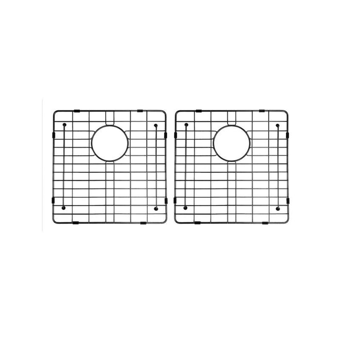 Meir Lavello Protection Grid for MKSP-D860440 (2pcs) - PVD Gunmetal Black-blue-leaf-bathware