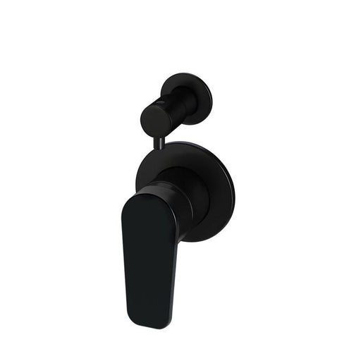 Meir Round Diverter Mixer Paddle Handle Trim Kit (In-wall Body Not Included) - Matte Black-blue-leaf-bathware