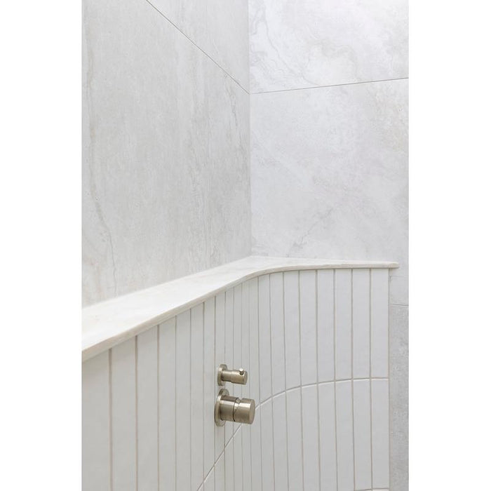Meir Round Diverter Mixer Pinless Handle Trim Kit (In-wall Body Not Included) - PVD Brushed Nickel-blue-leaf-bathware