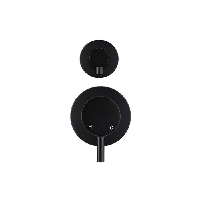 Meir Round Diverter Mixer Trim Kit (In-wall Body Not Included) - Matte Black-blue-leaf-bathware