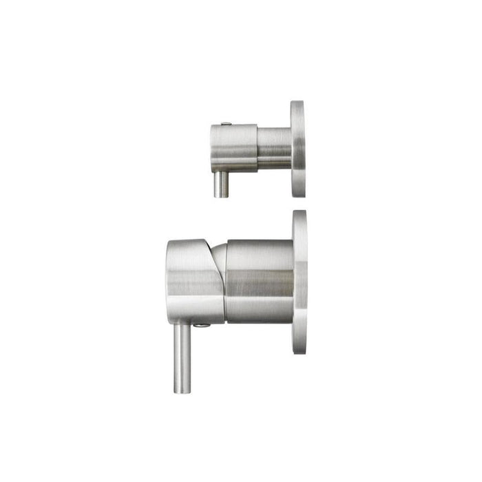 Meir Round Diverter Mixer Trim Kit (In-wall Body Not Included) - PVD Brushed Nickel-blue-leaf-bathware