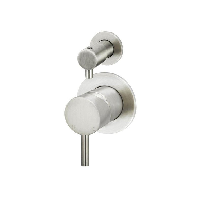 Meir Round Diverter Mixer Trim Kit (In-wall Body Not Included) - PVD Brushed Nickel-blue-leaf-bathware