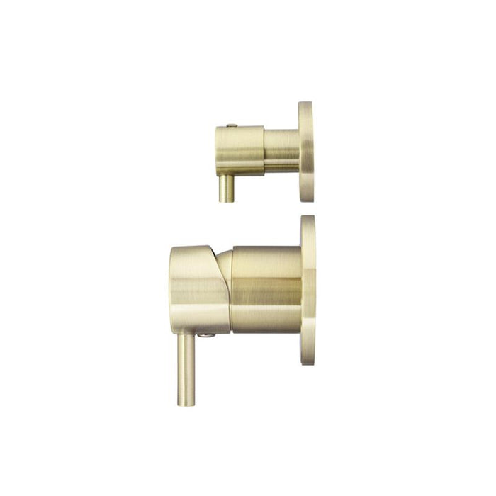 Meir Round Diverter Mixer Trim Kit (In-wall Body Not Included) - PVD Tiger Bronze-blue-leaf-bathware