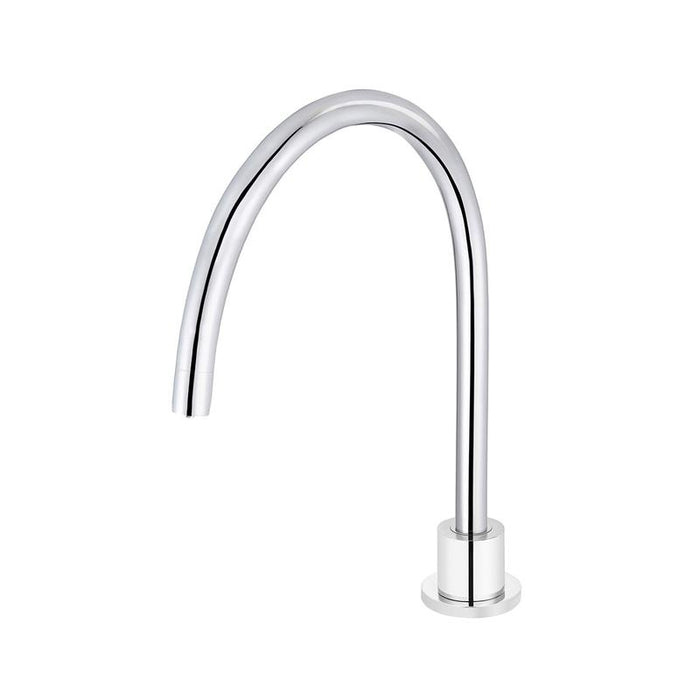 Meir Round Gooseneck High-Rise Swivel Hob Spout - Polished Chrome-blue-leaf-bathware