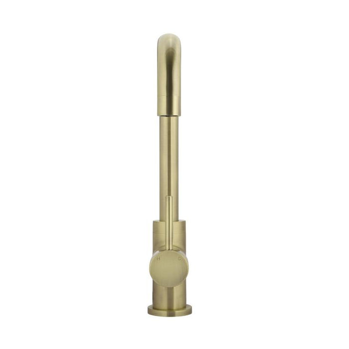 Meir Round Kitchen Mixer Tap - PVD Tiger Bronze-blue-leaf-bathware