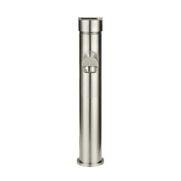 Meir Round Paddle Tall Basin Mixer - PVD Brushed Nickel-blue-leaf-bathware