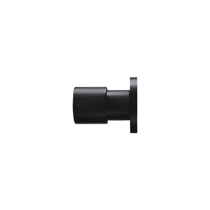 Meir Round Quarter Turn Wall Top Assemblies - Matte Black-blue-leaf-bathware
