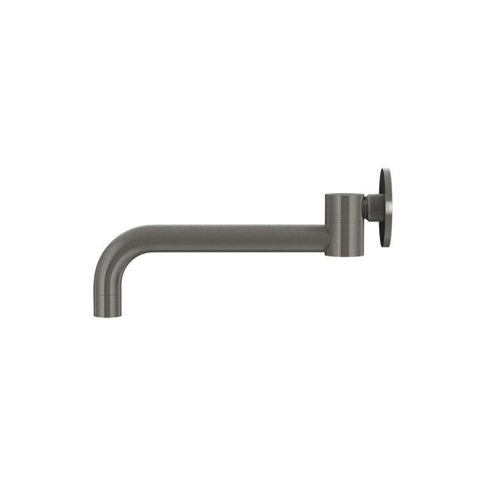 Meir Round Swivel Wall Spout - Shadow Gunmetal-blue-leaf-bathware