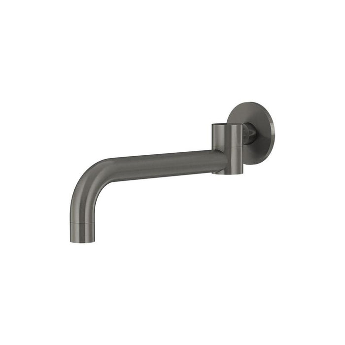 Meir Round Swivel Wall Spout - Shadow Gunmetal-blue-leaf-bathware