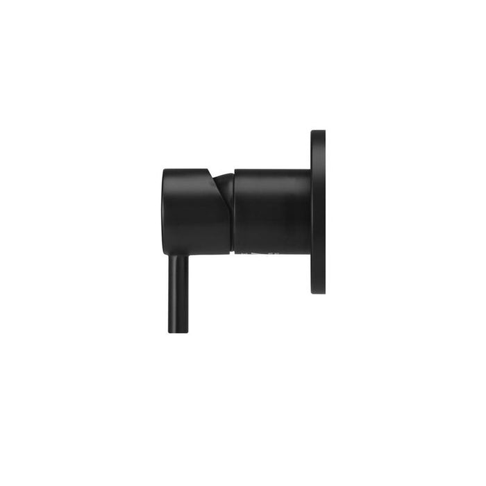 Meir Round Wall Mixer Short Pin–lever Trim Kit (In-wall Body Not Included) - Matte Black-blue-leaf-bathware
