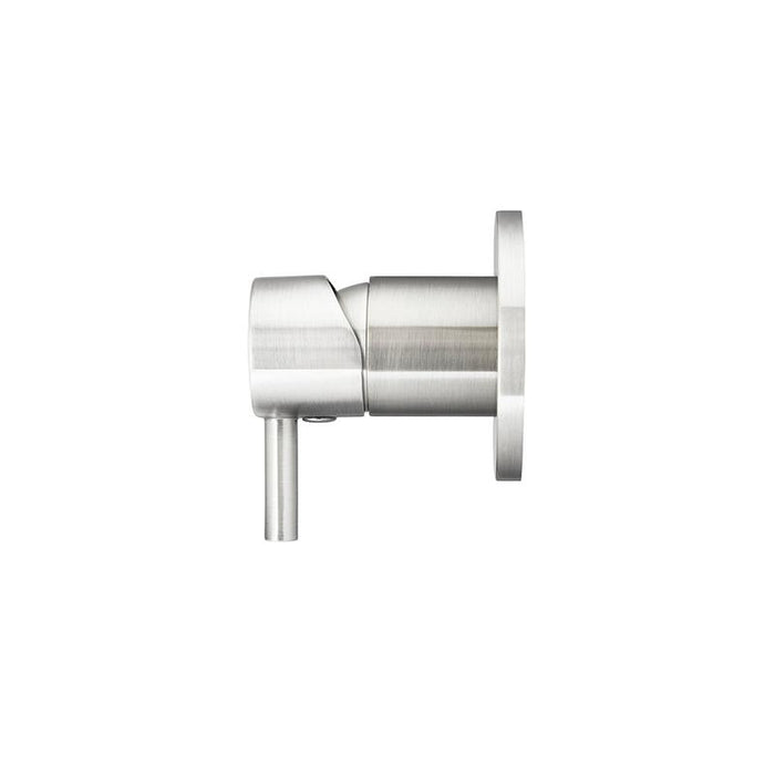 Meir Round Wall Mixer Short Pin–lever Trim Kit (In-wall Body Not Included) - PVD Brushed Nickel-blue-leaf-bathware