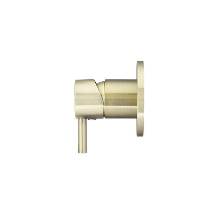 Meir Round Wall Mixer Short Pin–lever Trim Kit (In-wall Body Not Included) - PVD Tiger Bronze-blue-leaf-bathware