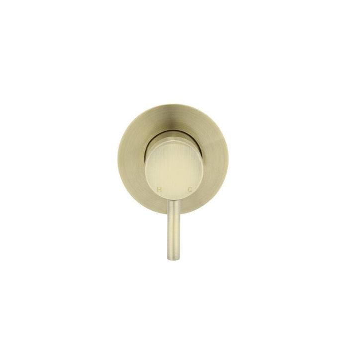 Meir Round Wall Mixer Short Pin–lever Trim Kit (In-wall Body Not Included) - PVD Tiger Bronze-blue-leaf-bathware