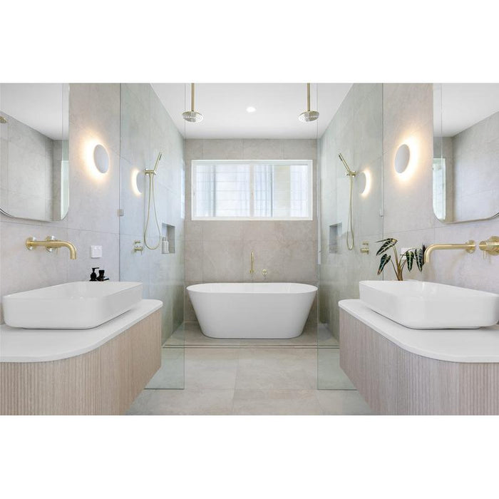 Meir Round Wall Mixer Short Pin–lever Trim Kit (In-wall Body Not Included) - PVD Tiger Bronze-blue-leaf-bathware