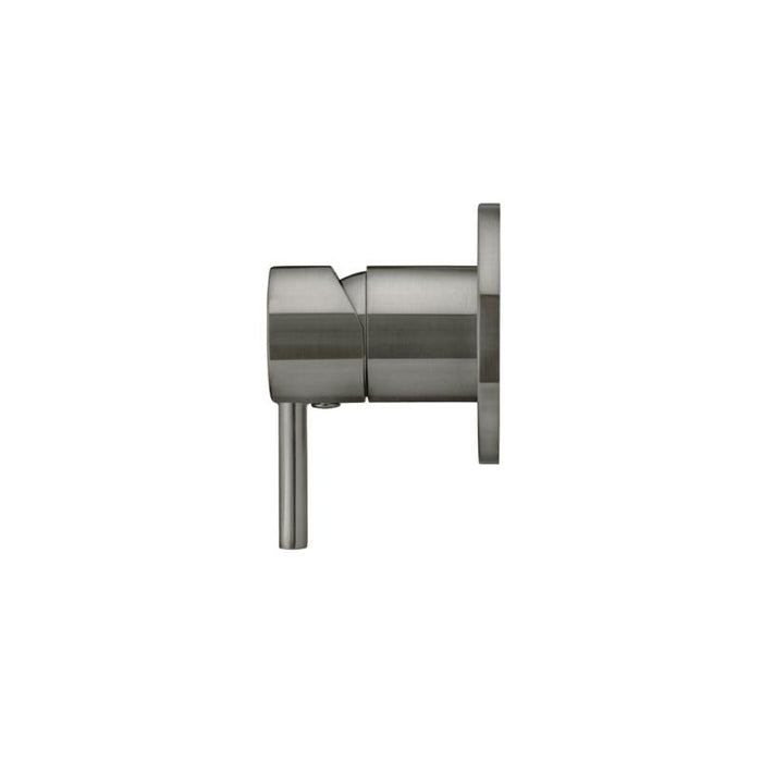 Meir Round Wall Mixer Short Pin–lever Trim Kit (In-wall Body Not Included) - Shadow Gunmetal-blue-leaf-bathware