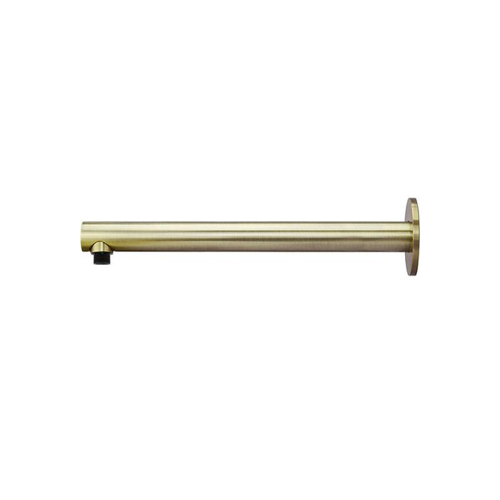 Meir Round Wall Shower Arm 400mm - PVD Tiger Bronze-blue-leaf-bathware