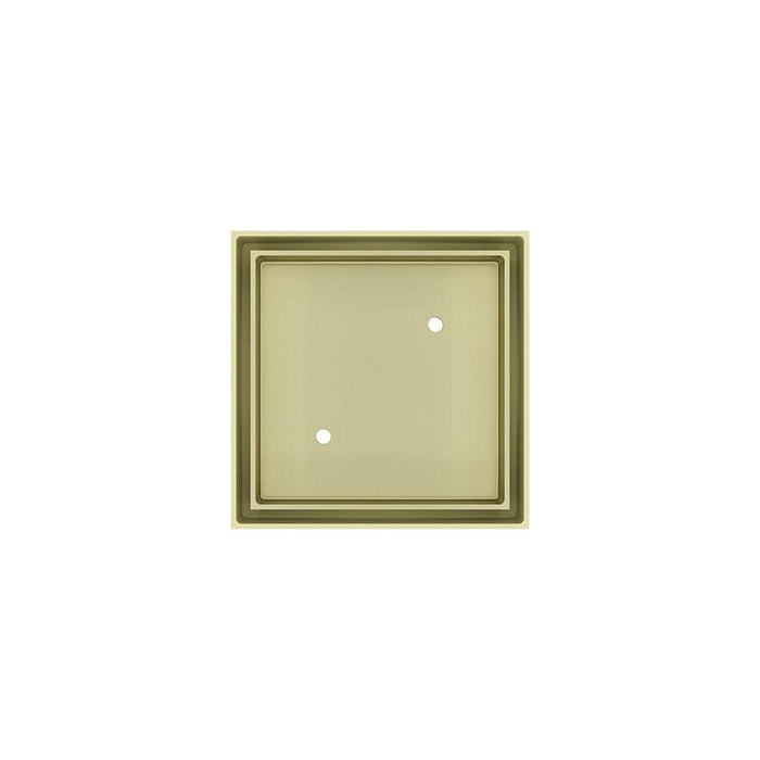 Meir Shower Waste with Tile Insert - PVD Tiger Bronze-blue-leaf-bathware
