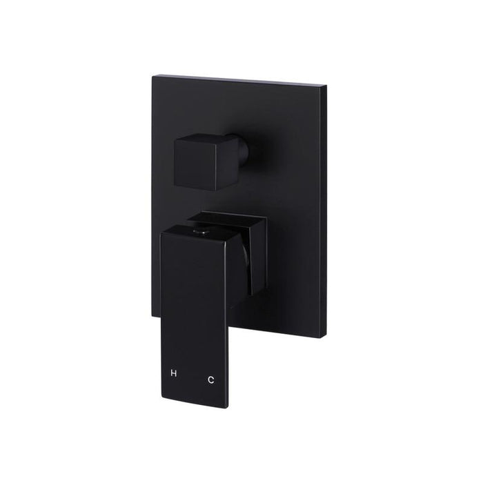 Meir Square Diverter Mixer - Matte Black-blue-leaf-bathware