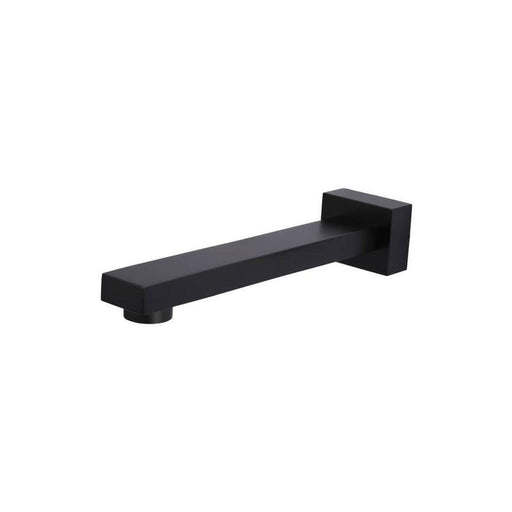 Meir Square Wall Spout - Matte Black-blue-leaf-bathware