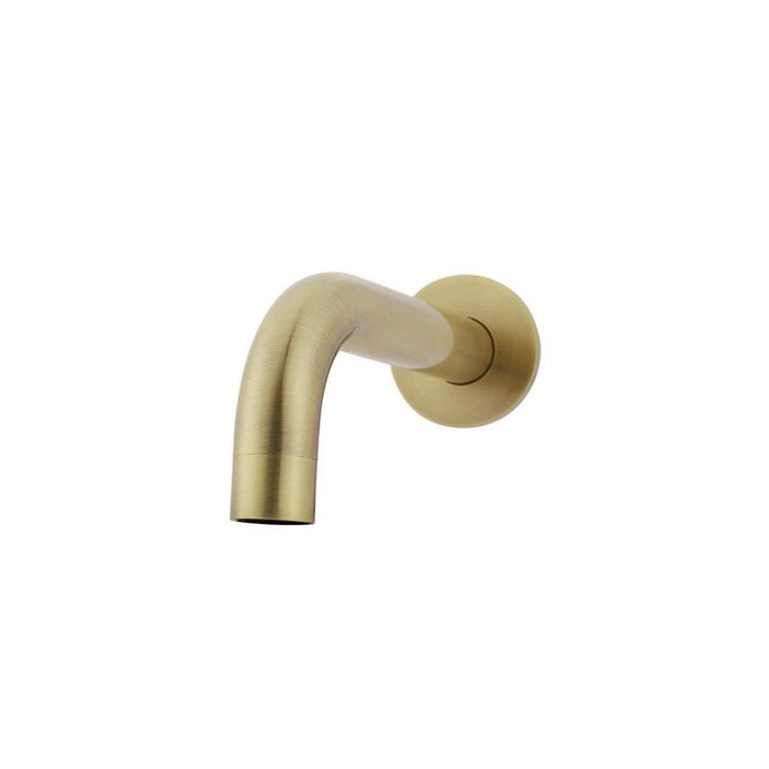 Meir Universal Round Curved Spout 130mm - PVD Tiger Bronze-blue-leaf-bathware