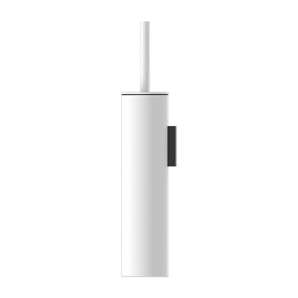 Nero Mecca Toilet Brush Holder - Matte White-NR1988MW-blue-leaf-bathware