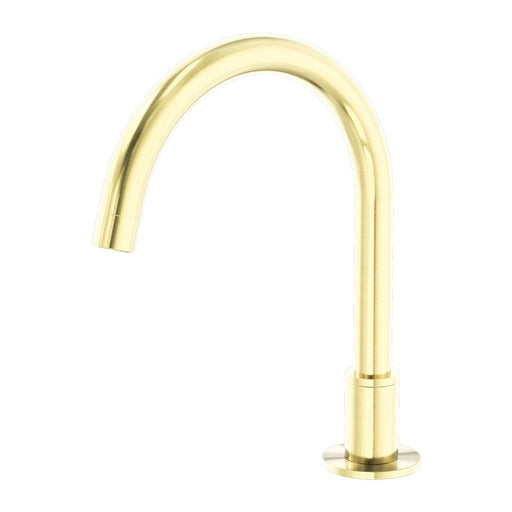 Nero Kara Hob Mount Bath Spout Only G1/2 Female Inlet - Brushed Gold-NR211703bBG-blue-leaf-bathware