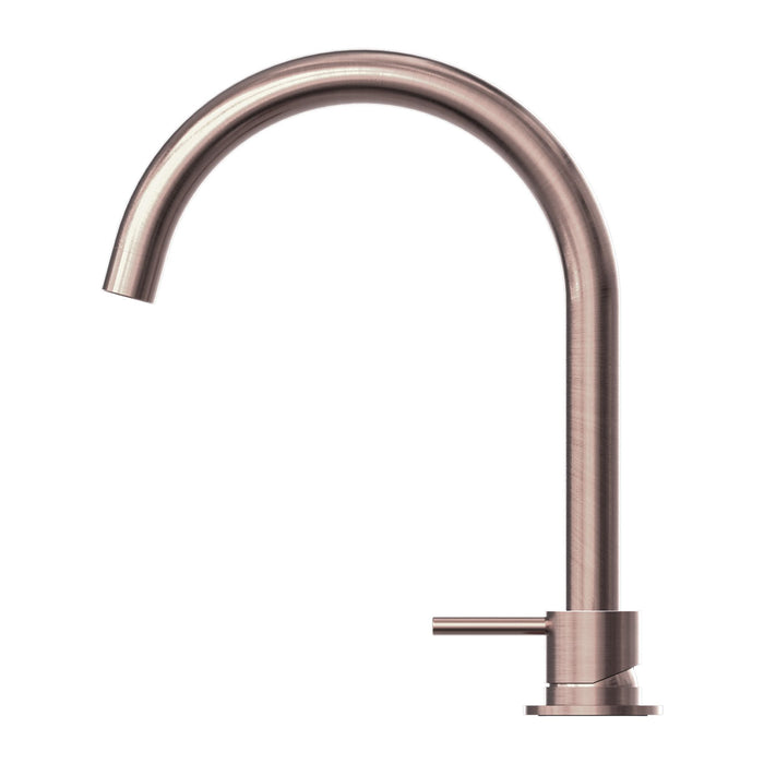 Nero Mecca Hob Basin Mixer Round Swivel Spout - Brushed Bronze-NR221901bBZ-blue-leaf-bathware