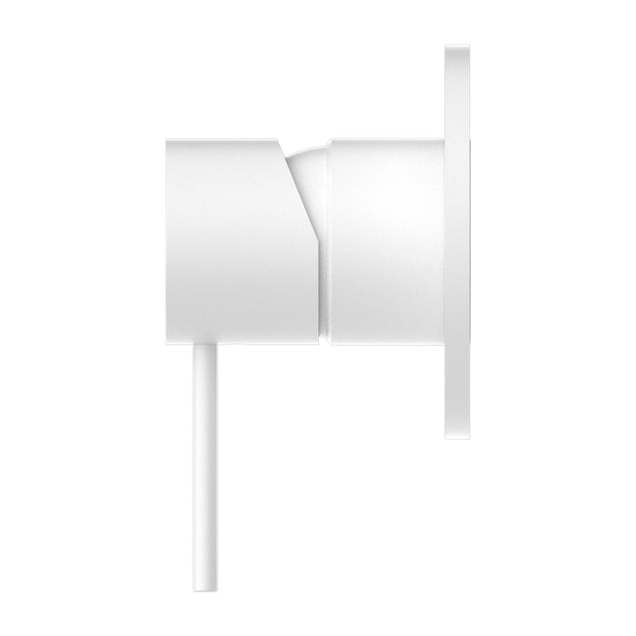 Nero Mecca Shower Mixer 80mm Plate - Matte White-NR221911MW-blue-leaf-bathware