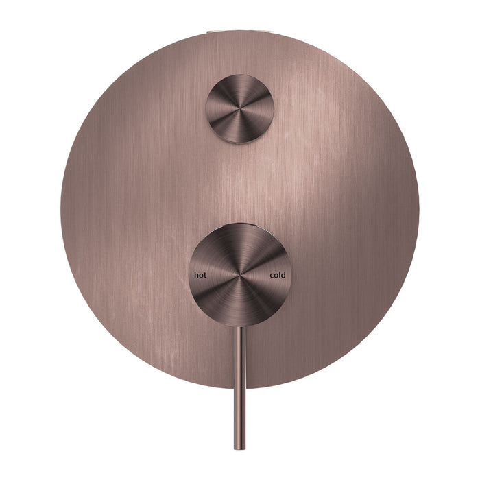 Nero Mecca Shower Mixer With Diverter - Brushed Bronze-NR221911aBZ-blue-leaf-bathware