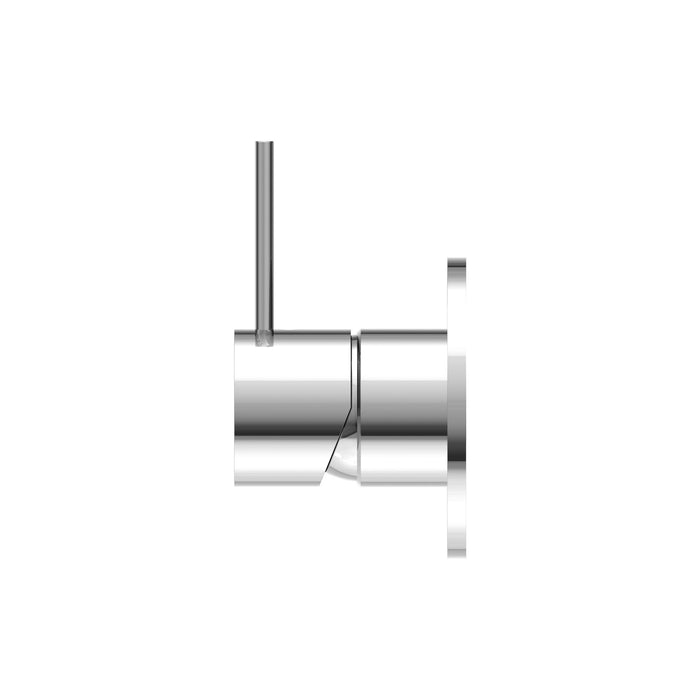 Nero Mecca Shower Mixer Handle Up 80mm Plate - Chrome-NR221911bCH-blue-leaf-bathware