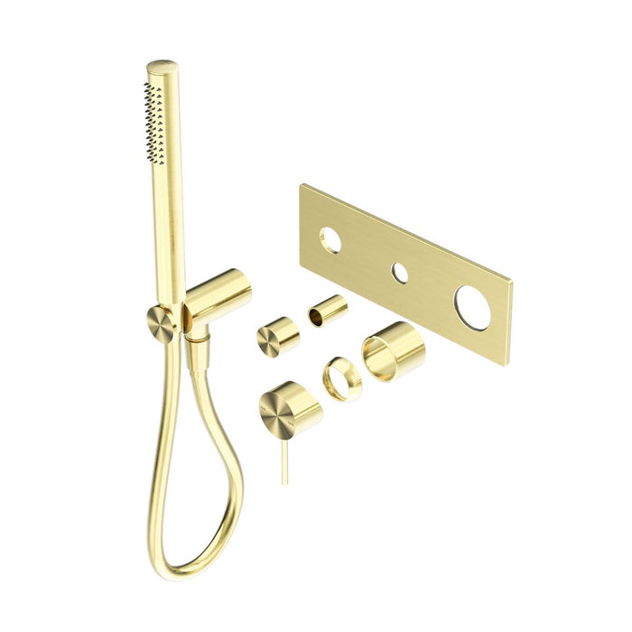 Nero Mecca Shower Mixer Diverter System (Trim Kit Only) - Brushed Gold-NR221912eTBG-blue-leaf-bathware