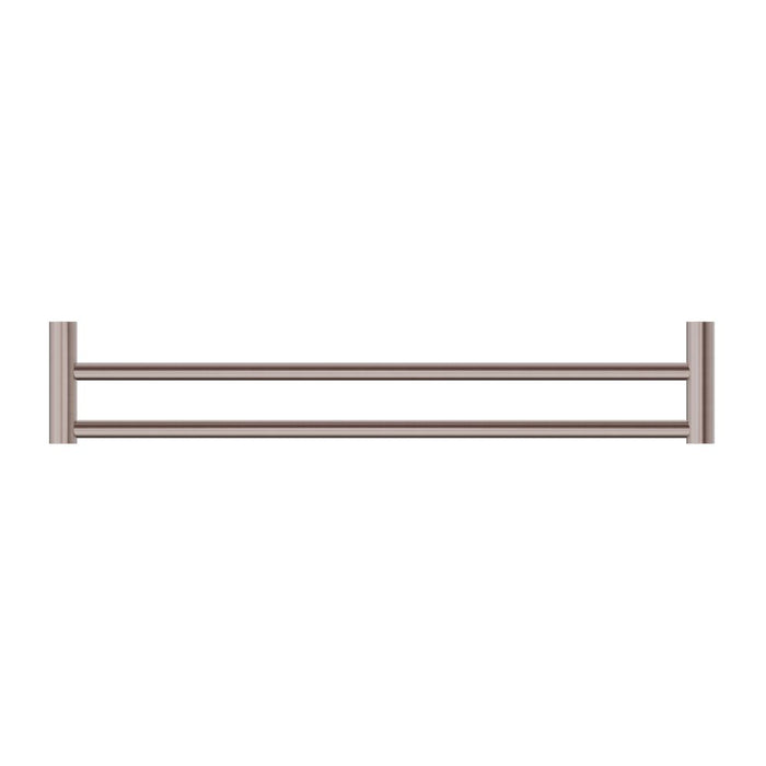 Nero Mecca II Double Towel Rail - Brushed Bronze-blue-leaf-bathware