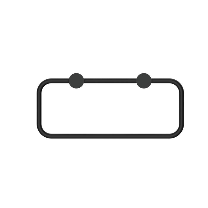 Nero Mecca II Towel Ring - Matte Black-NR2380aMB-blue-leaf-bathware