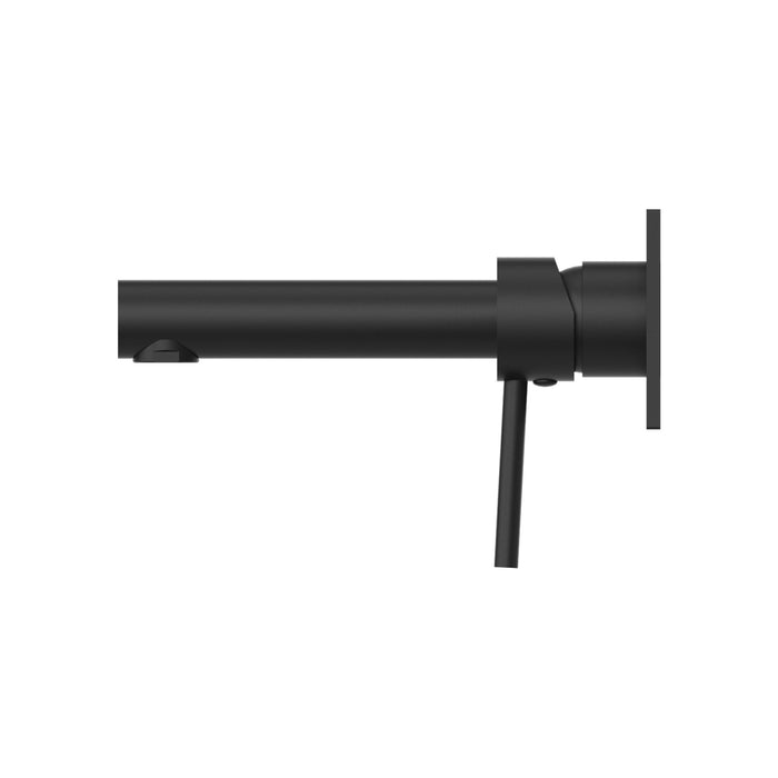 Nero Dolce Wall Basin/Bath Mixer Straight Spout - Matte Black-NR250807aMB-blue-leaf-bathware