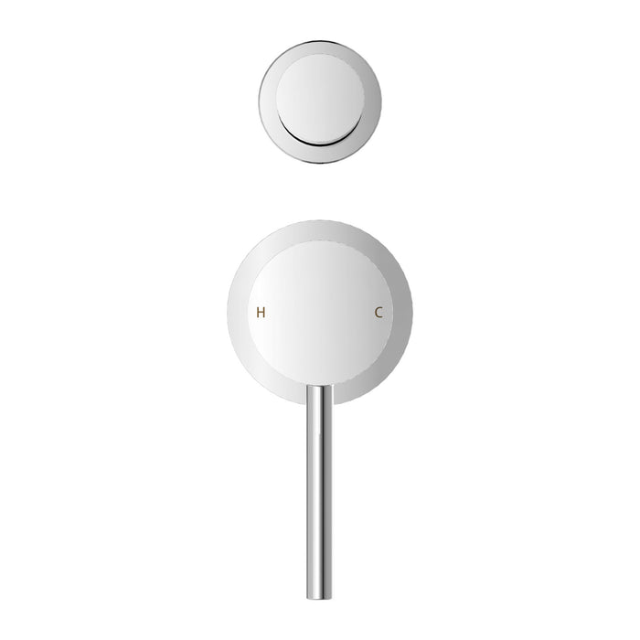 Nero Dolce Shower Mixer With Diverter Separate Back Plate - Chrome-NR250811eCH-blue-leaf-bathware