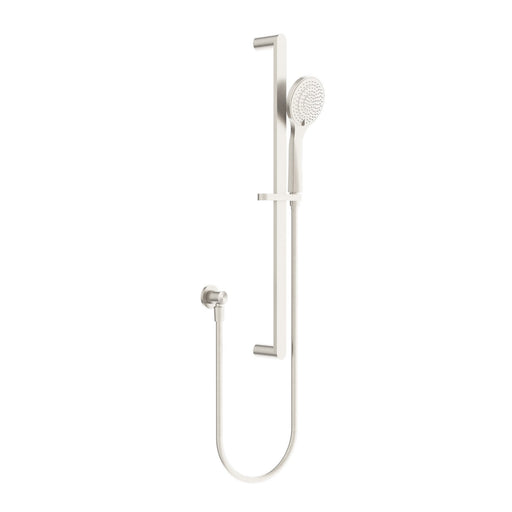 Nero Ecco Shower Rail With Air Shower - Brushed Nickel-NR30802BN-blue-leaf-bathware